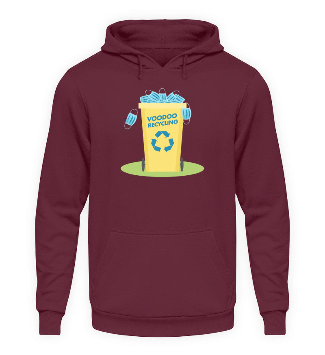 HOODIE MÄDELS • MASKEN VOODOO RECYCLING-HARLEKINSHOP