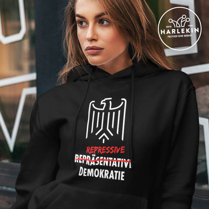 HOODIE MÄDELS • REPRESSIVE DEMOKRATIE-HARLEKINSHOP