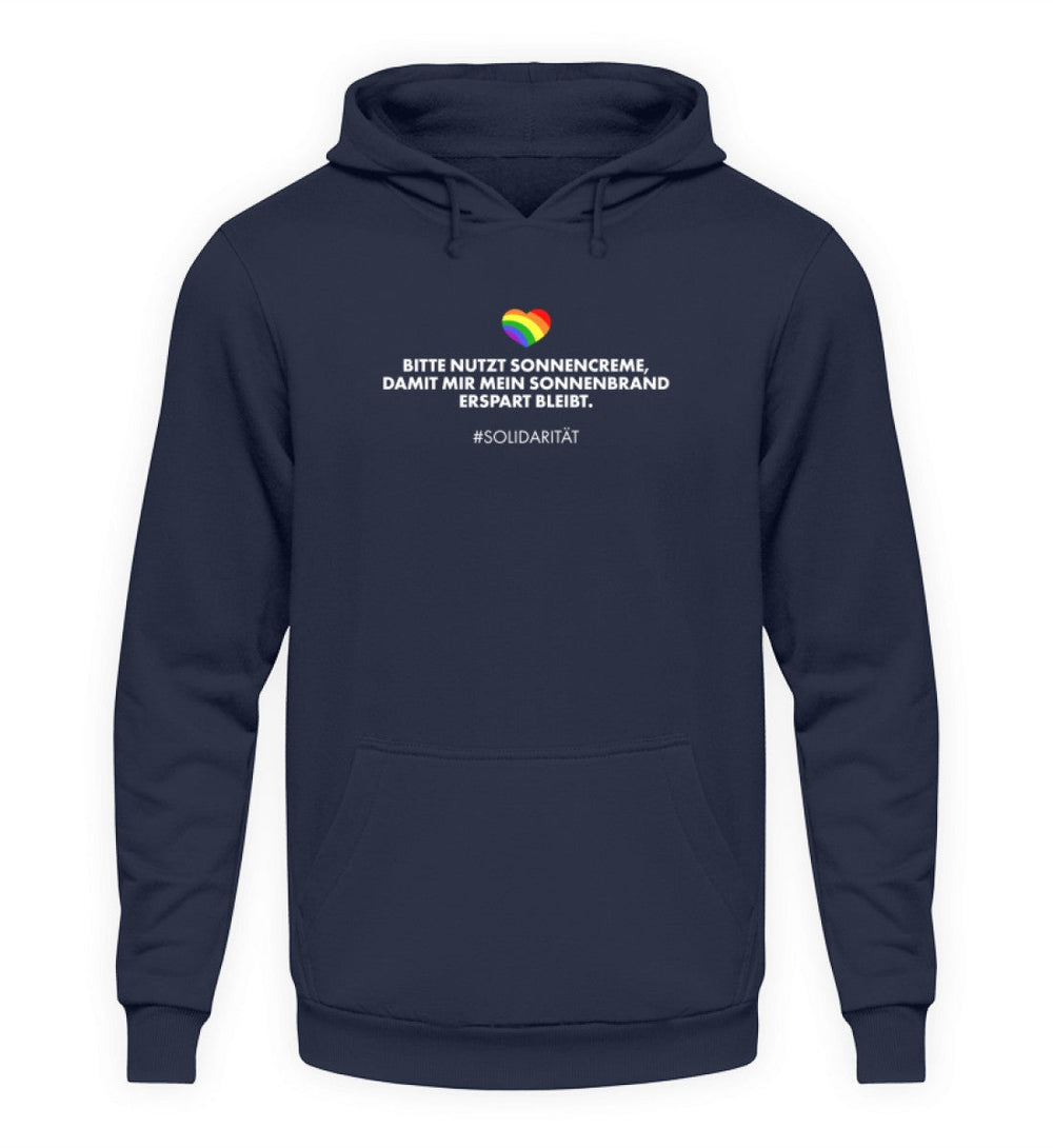 HOODIE MÄDELS • SOLIDARITÄT: SONNENCREME-HARLEKINSHOP