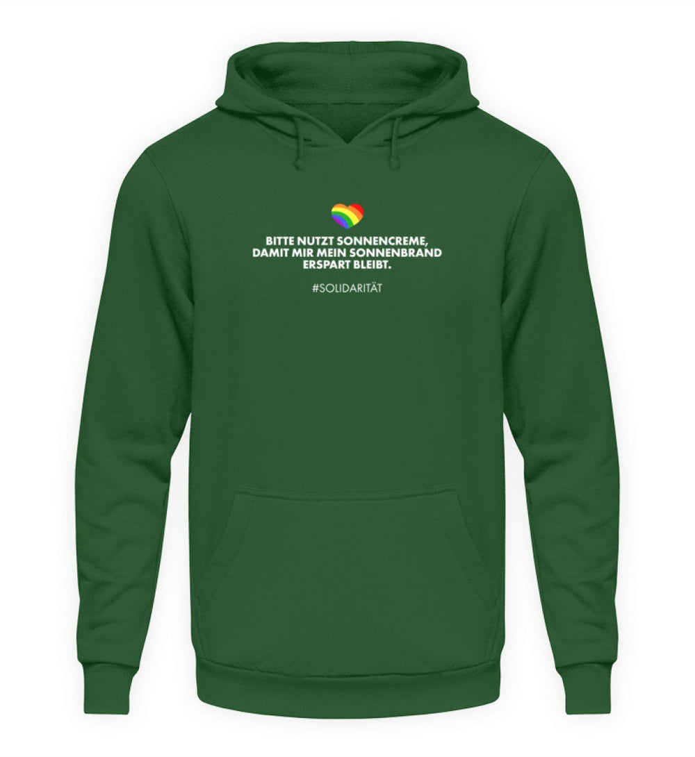 HOODIE MÄDELS • SOLIDARITÄT: SONNENCREME-HARLEKINSHOP