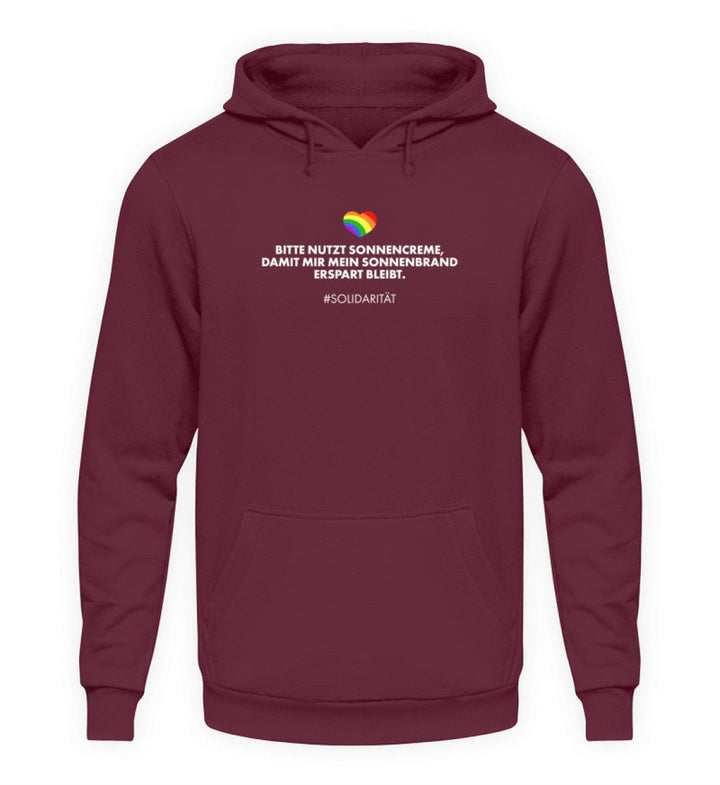 HOODIE MÄDELS • SOLIDARITÄT: SONNENCREME-HARLEKINSHOP