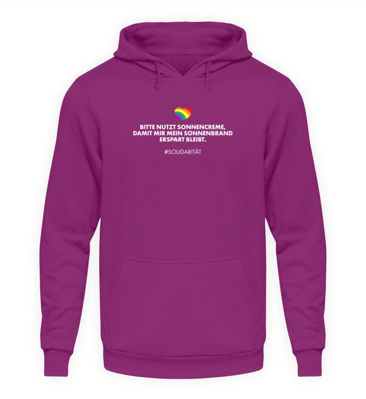 HOODIE MÄDELS • SOLIDARITÄT: SONNENCREME-HARLEKINSHOP