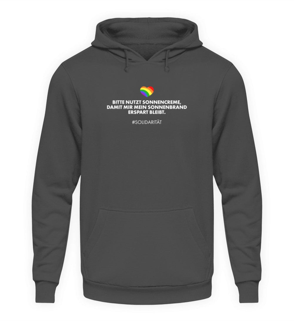 HOODIE MÄDELS • SOLIDARITÄT: SONNENCREME-HARLEKINSHOP
