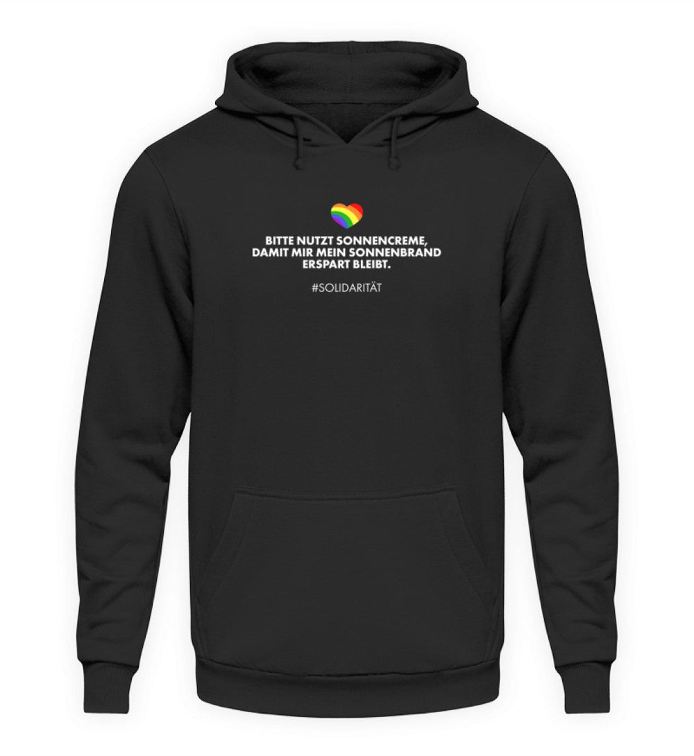 HOODIE MÄDELS • SOLIDARITÄT: SONNENCREME-HARLEKINSHOP