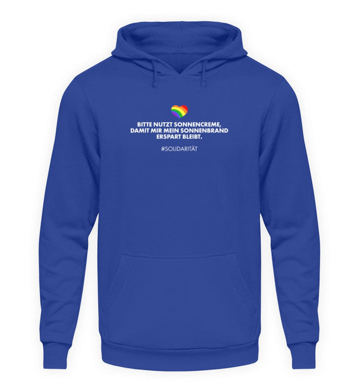HOODIE MÄDELS • SOLIDARITÄT: SONNENCREME-HARLEKINSHOP
