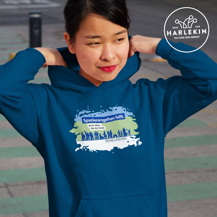 HOODIE MÄDELS • SPAZIERENGEHEN HILFT-HARLEKINSHOP