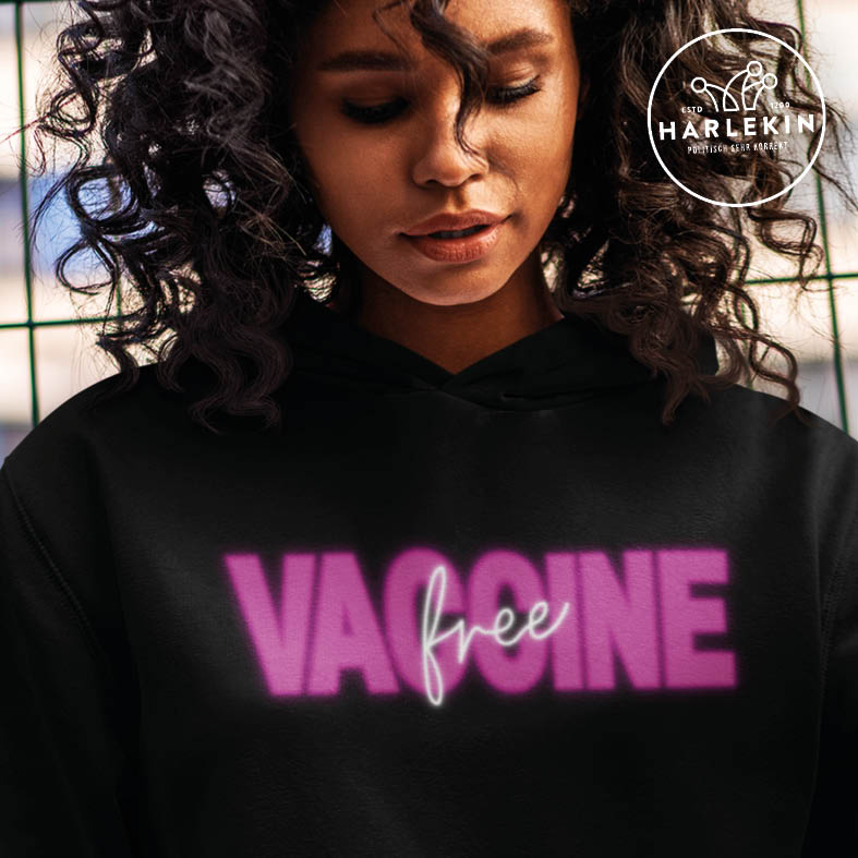 HOODIE MÄDELS • VACCINE FREE / IMPFFREI-HARLEKINSHOP