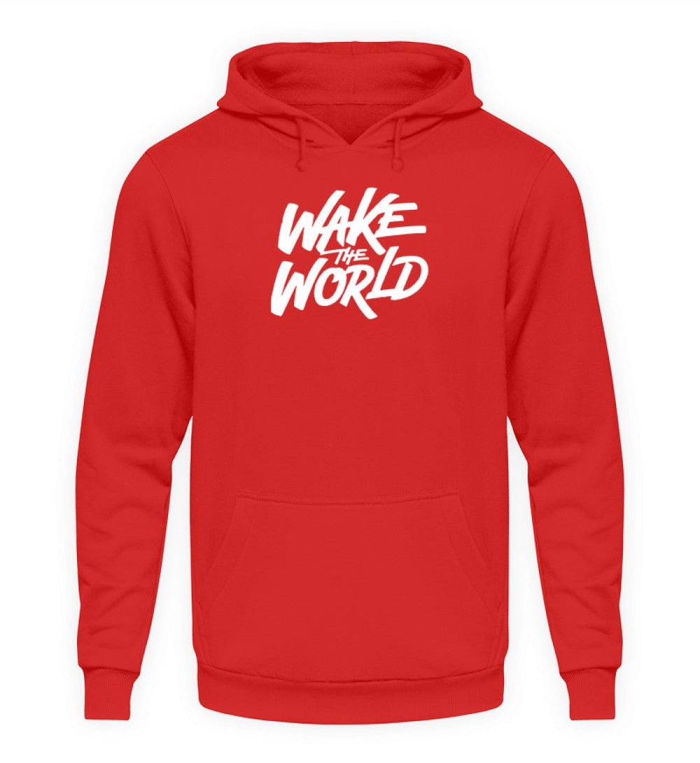 HOODIE MÄDELS • WAKE THE WORLD - DUNKEL-HARLEKINSHOP