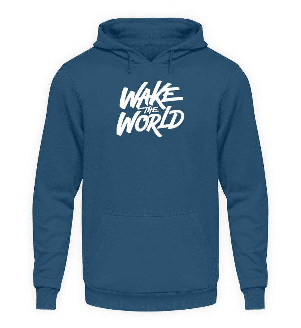 HOODIE MÄDELS • WAKE THE WORLD - DUNKEL-HARLEKINSHOP