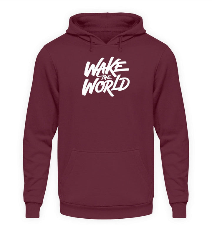 HOODIE MÄDELS • WAKE THE WORLD - DUNKEL-HARLEKINSHOP