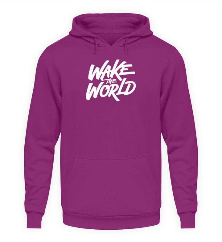 HOODIE MÄDELS • WAKE THE WORLD - DUNKEL-HARLEKINSHOP