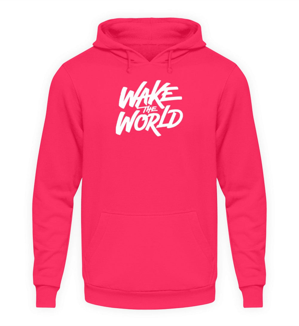 HOODIE MÄDELS • WAKE THE WORLD - DUNKEL-HARLEKINSHOP