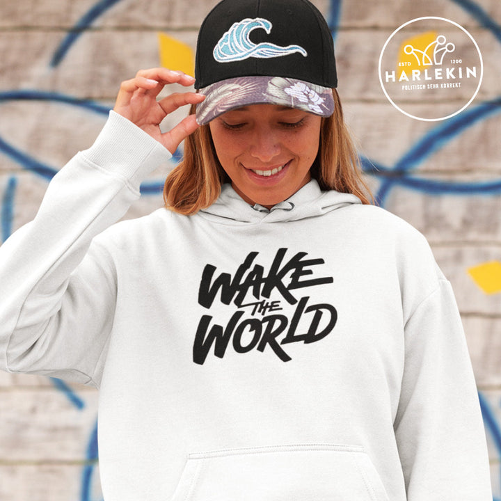 HOODIE MÄDELS • WAKE THE WORLD - HELL-HARLEKINSHOP