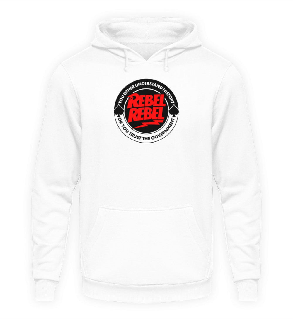 HOODIE MÄDELS • YOU EITHER UNDERSTAND HISTORY OR YOU TRUST THE GOVERNMENT-HARLEKINSHOP
