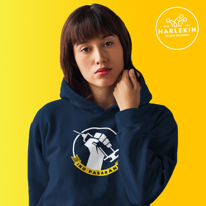 HOODIE MÄDELS • ZWANGSIMPFUNG: NO PASARAN!-HARLEKINSHOP