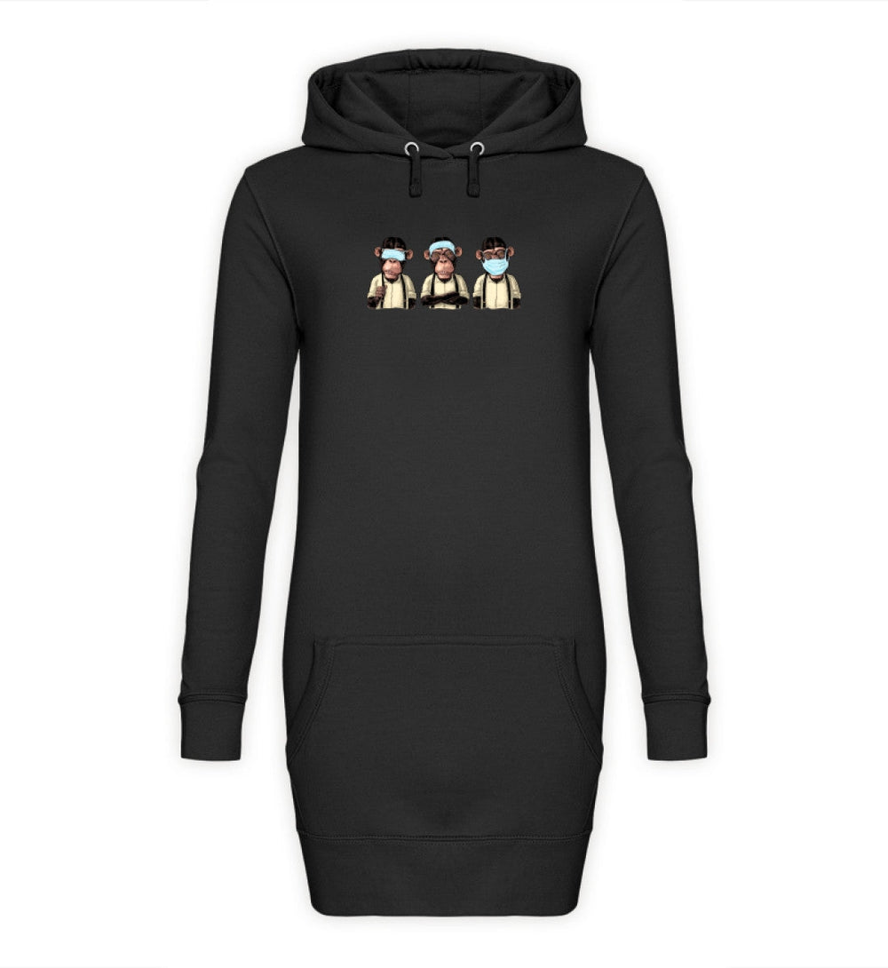 HOODIEKLEID MÄDELS • 3AFFEN 3MONKEYS-HARLEKINSHOP