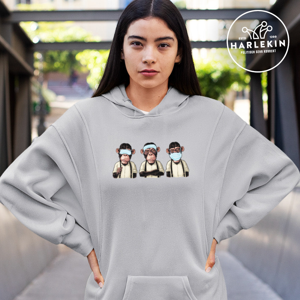 HOODIEKLEID MÄDELS • 3AFFEN 3MONKEYS-HARLEKINSHOP