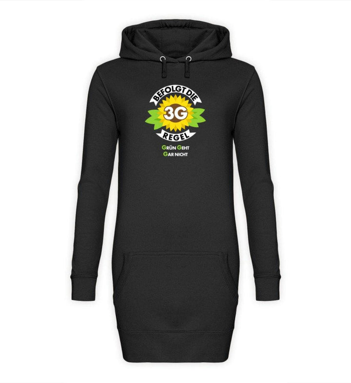 HOODIEKLEID MÄDELS • 3G: GRÜN GEHT GAR NICHT-HARLEKINSHOP