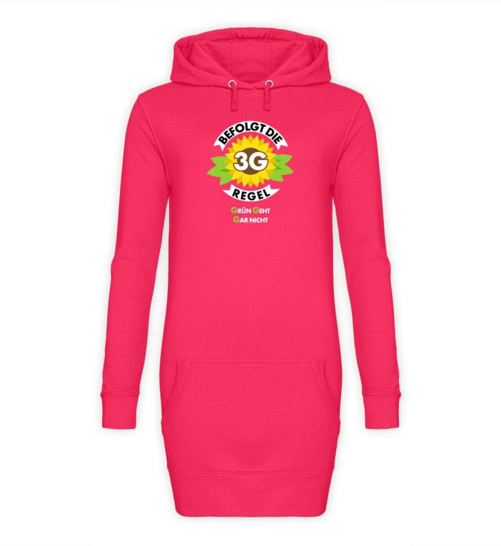HOODIEKLEID MÄDELS • 3G: GRÜN GEHT GAR NICHT-HARLEKINSHOP