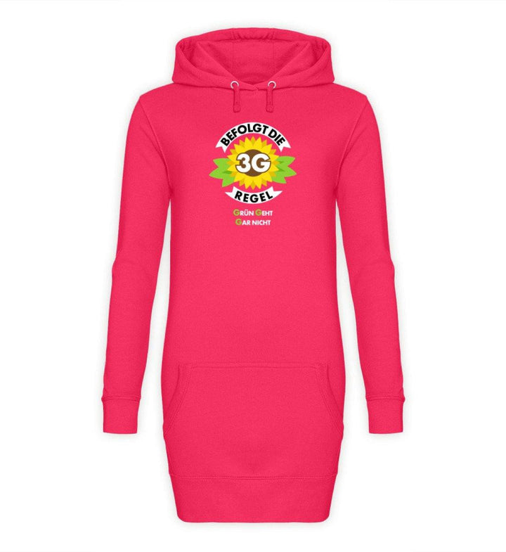 HOODIEKLEID MÄDELS • 3G: GRÜN GEHT GAR NICHT-HARLEKINSHOP
