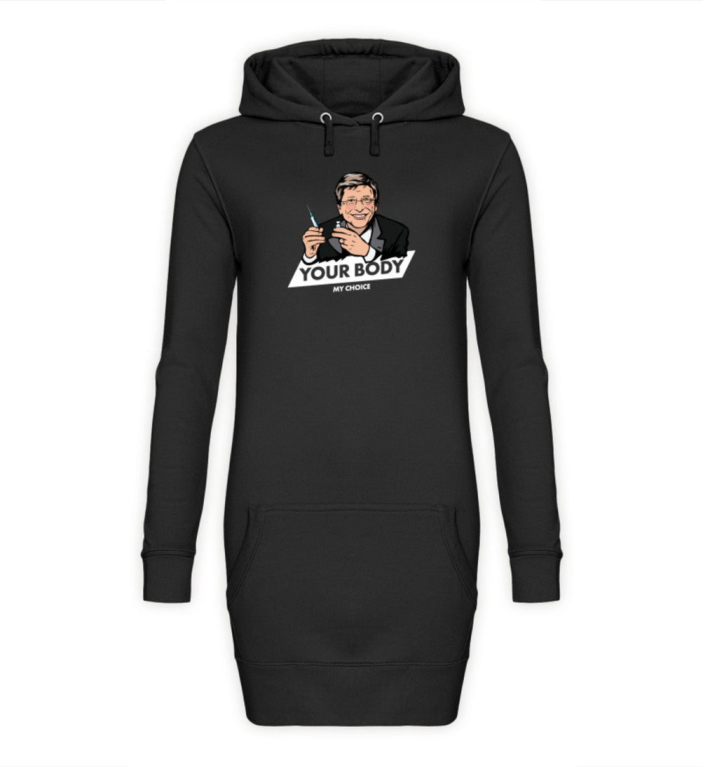HOODIEKLEID MÄDELS • BILL: YOUR BODY MY CHOICE-HARLEKINSHOP