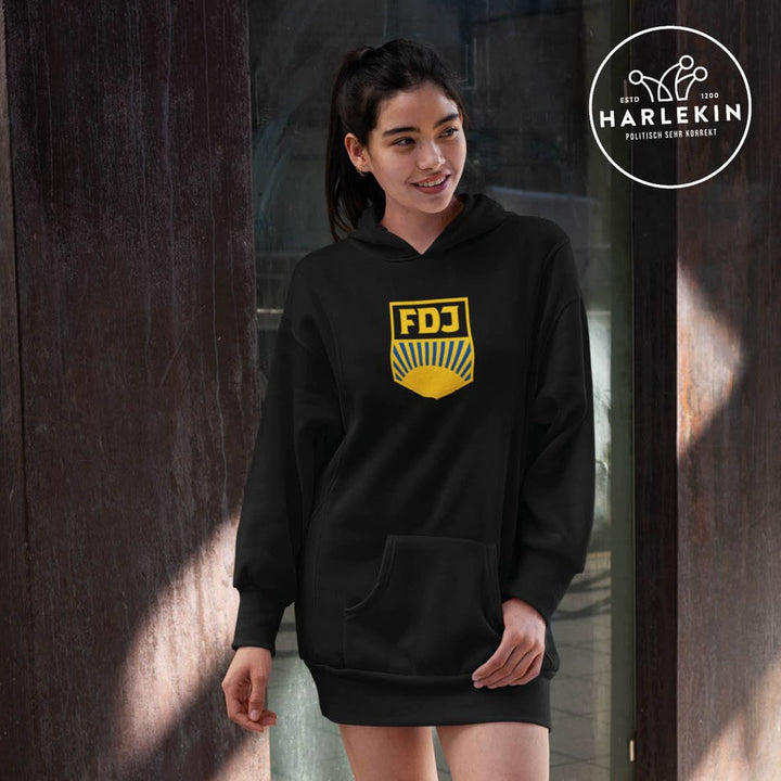 HOODIEKLEID MÄDELS • FDJ - FARBIG-HARLEKINSHOP