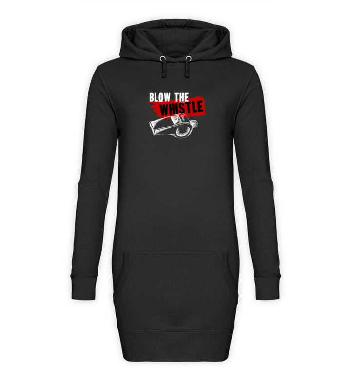 HOODIEKLEID MÄDELS • FREE ASSANGE / BLOW THE WHISTLE - DUNKEL-HARLEKINSHOP