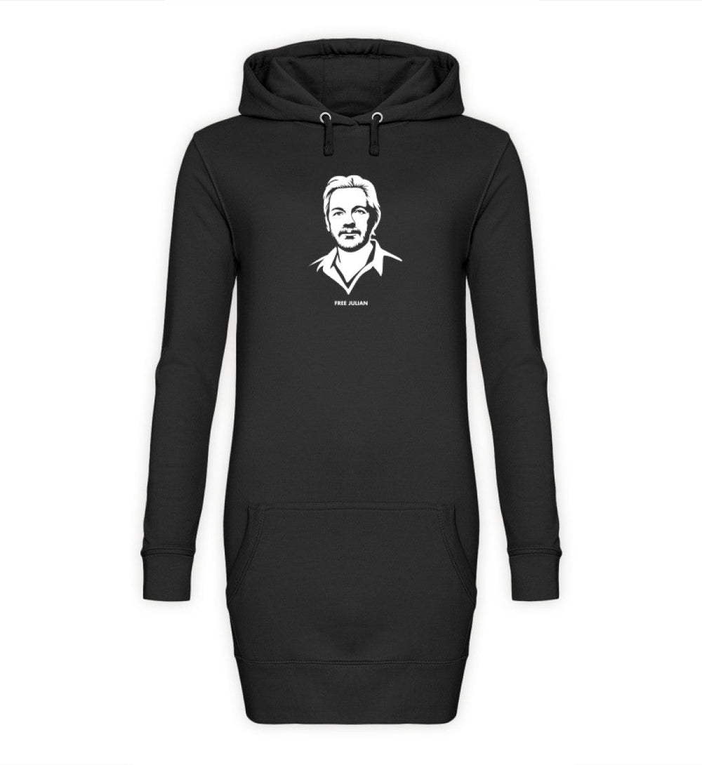 HOODIEKLEID MÄDELS • FREE ASSANGE / FREE JULIAN - DUNKEL-HARLEKINSHOP