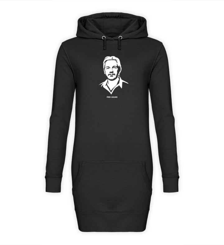 HOODIEKLEID MÄDELS • FREE ASSANGE / FREE JULIAN - DUNKEL-HARLEKINSHOP