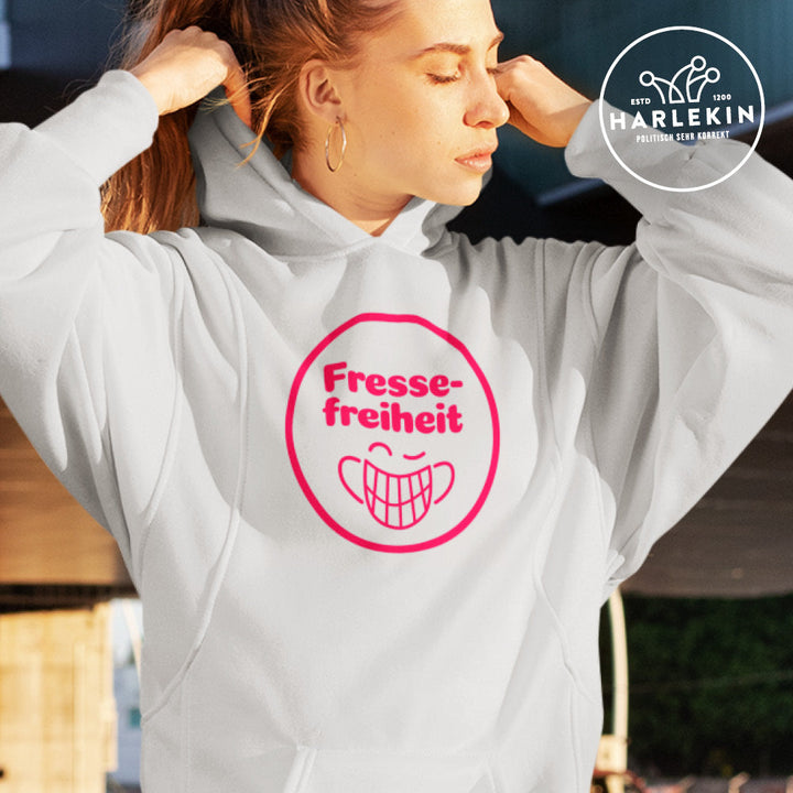 HOODIEKLEID MÄDELS • FRESSEFREIHEIT / MASKE-HARLEKINSHOP