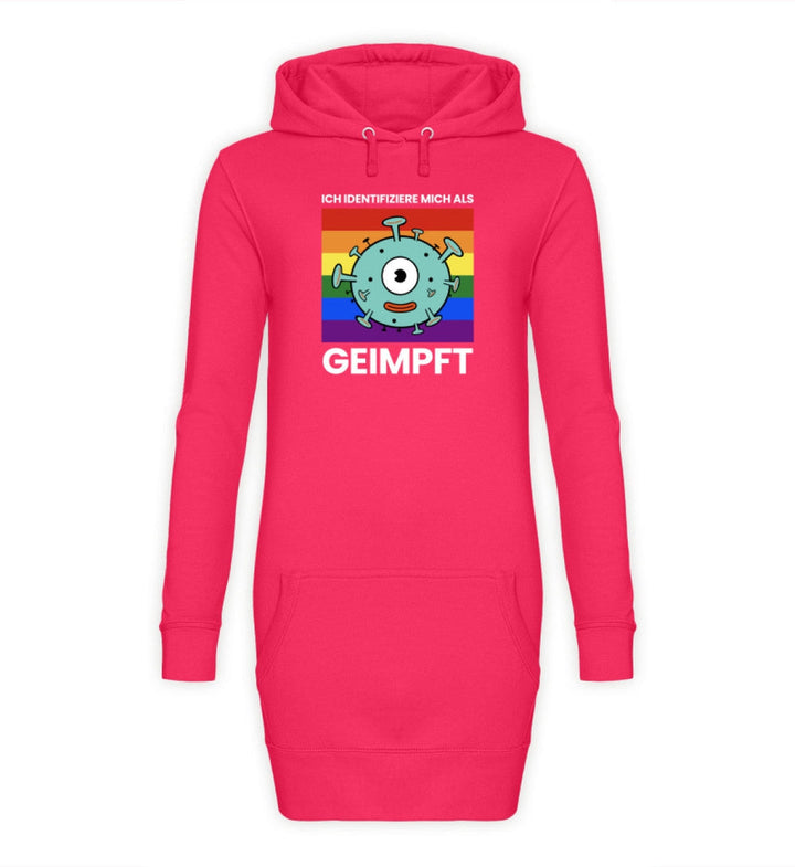 HOODIEKLEID MÄDELS • ICH IDENTIFIZIERE MICH ALS GEIMPFT-HARLEKINSHOP