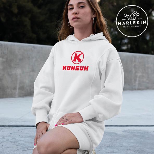HOODIEKLEID MÄDELS • KONSUM-HARLEKINSHOP