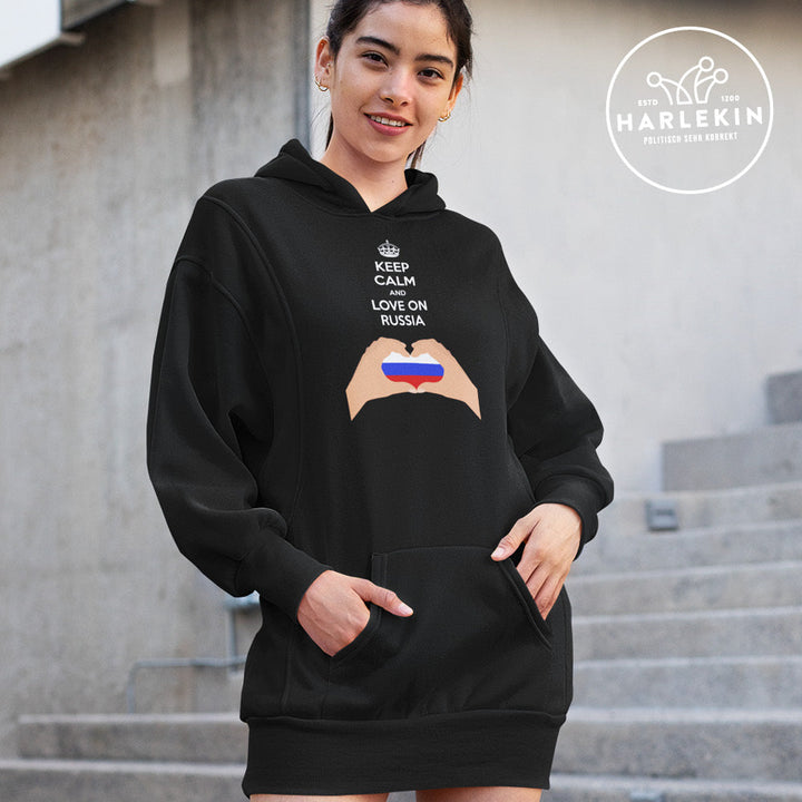 HOODIEKLEID MÄDELS • LOVE ON RUSSIA-HARLEKINSHOP