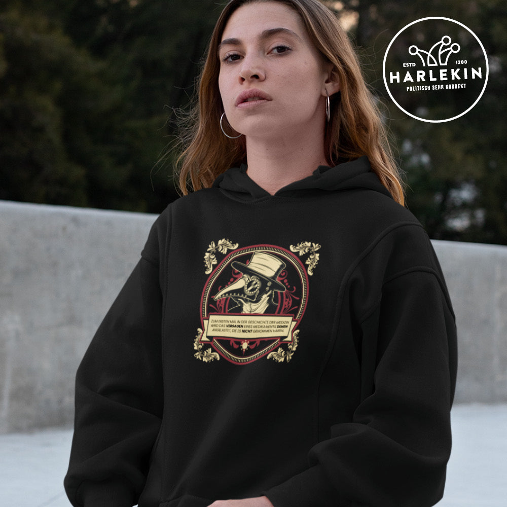 HOODIEKLEID MÄDELS • PLAGUE DOCTOR IMPFVERSAGEN-HARLEKINSHOP