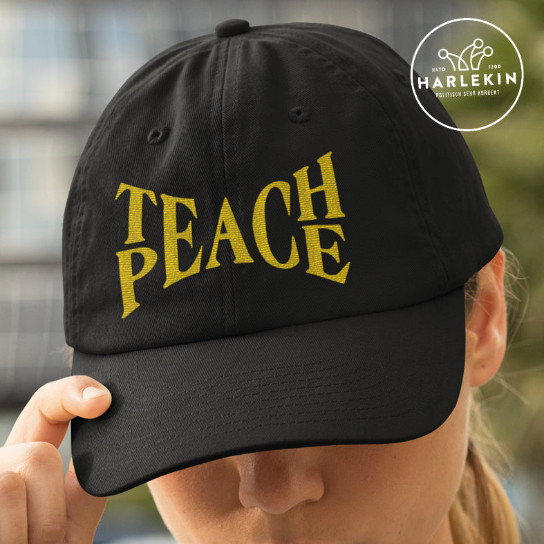 KENFM BASEBALL CAP • TEACH PEACE // EDLER STICK-HARLEKINSHOP