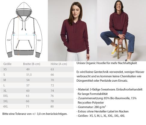 KENFM ORGANIC HOODIE MÄDELS • WAGEN SIE SELBSTÄNDIG ZU DENKEN-HARLEKINSHOP
