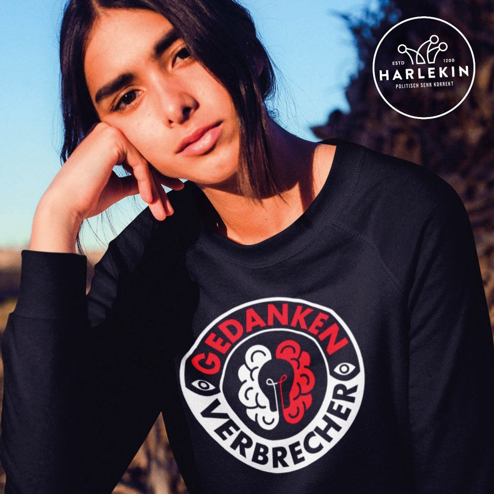 KENFM ORGANIC SWEATER MÄDELS • GEDANKENVERBRECHER BADGE-HARLEKINSHOP