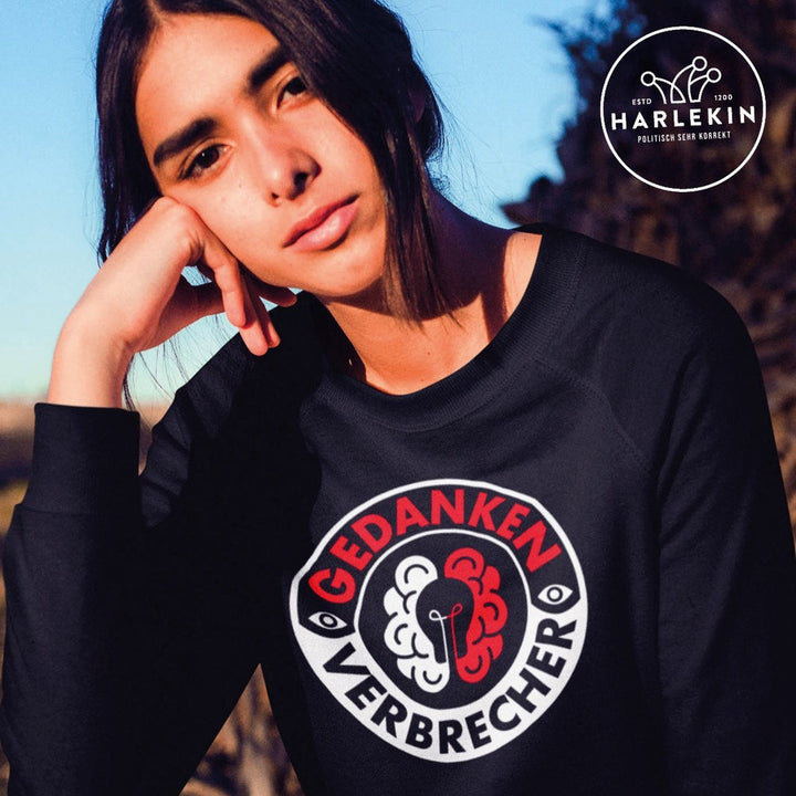 KENFM ORGANIC SWEATER MÄDELS • GEDANKENVERBRECHER BADGE-HARLEKINSHOP