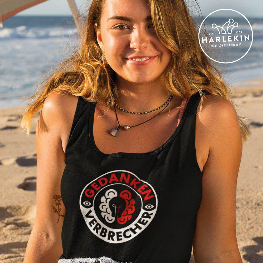 KENFM ORGANIC TANK TOP MÄDELS • GEDANKENVERBRECHER BADGE-HARLEKINSHOP