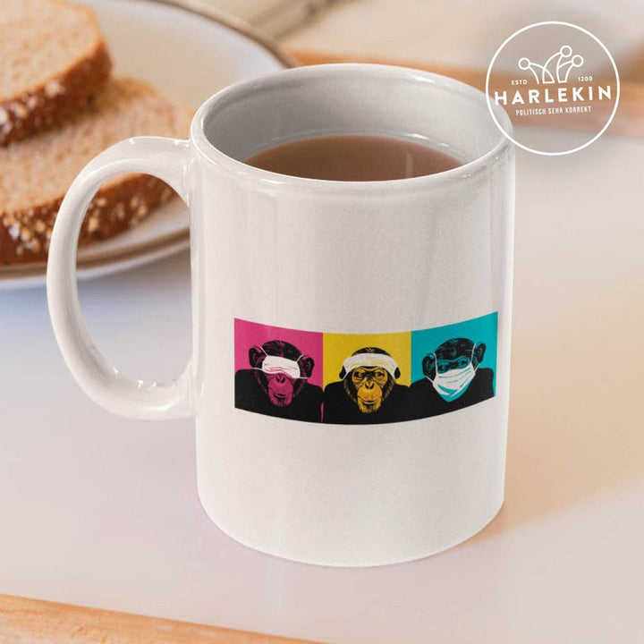 KENFM TASSE • DREI AFFEN-HARLEKINSHOP