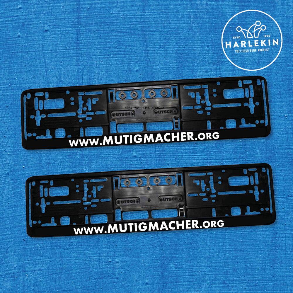 KENNZEICHENHALTER (2 STK.) • MUTIGMACHER