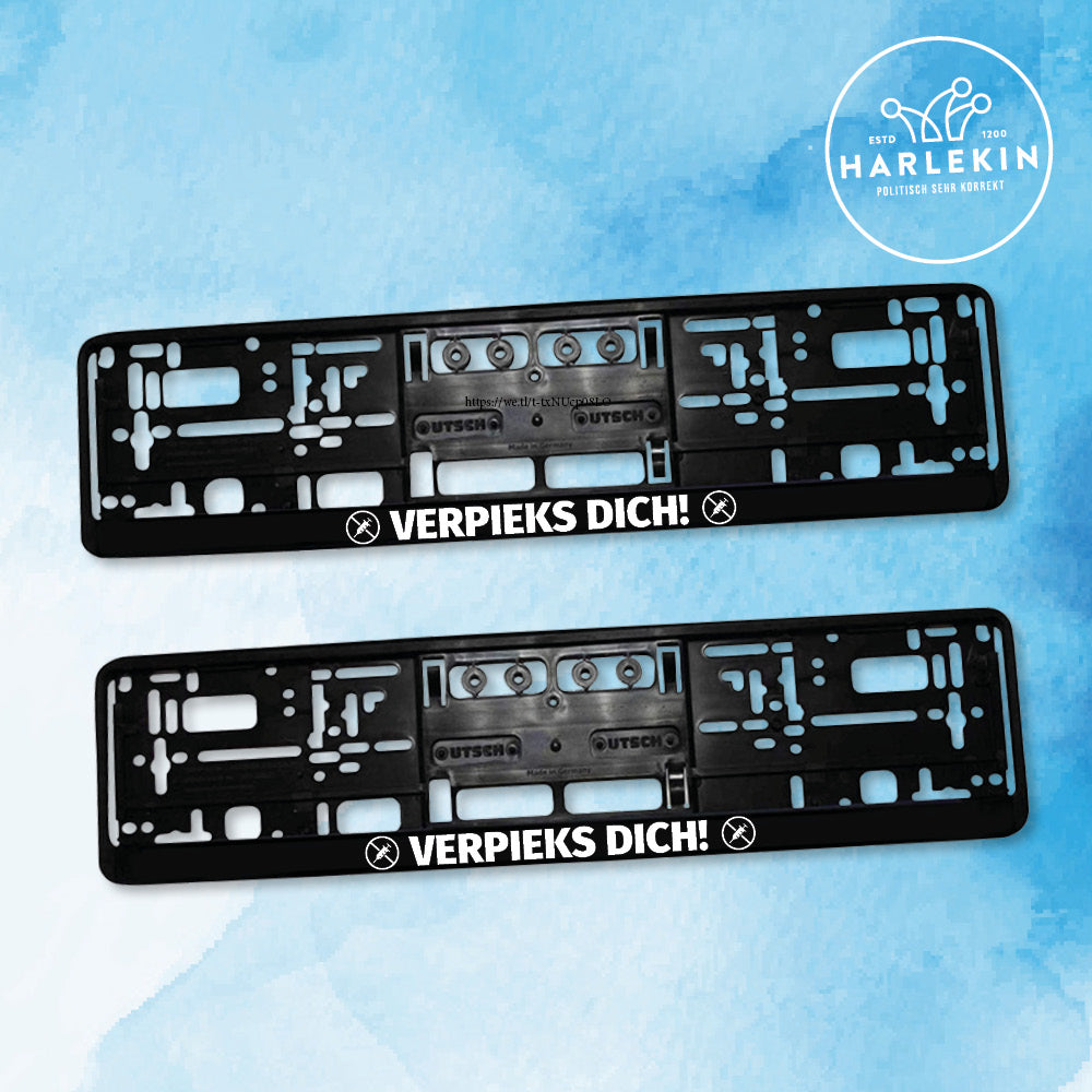 KENNZEICHENHALTER (2 STK.) • VERPIEKS DICH