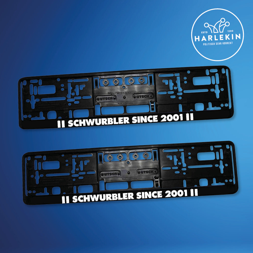 KENNZEICHENHALTER (2 STK.) • SCHWURBLER SINCE 2001
