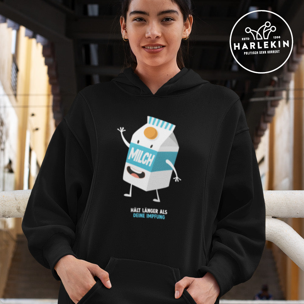 HOODIEKLEID MÄDELS • MILCH HÄLT LÄNGER ALS DEINE IMPFUNG