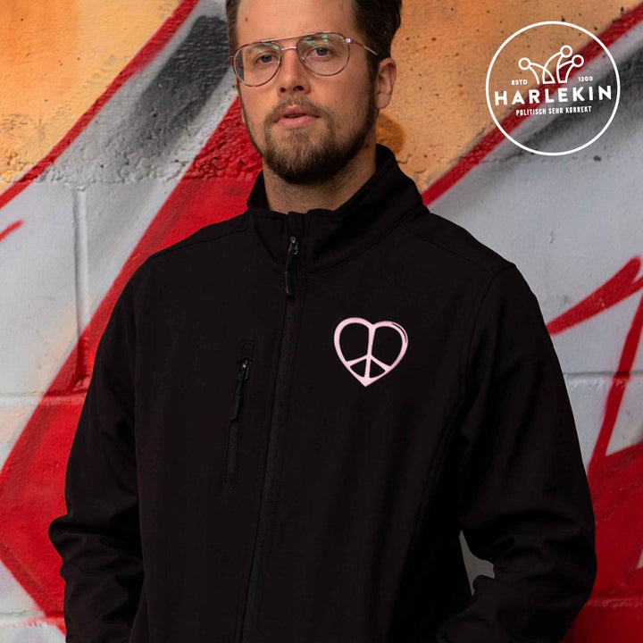 SOFTSHELL JACKE BUBEN / EDLER STICK • PEACE HEART