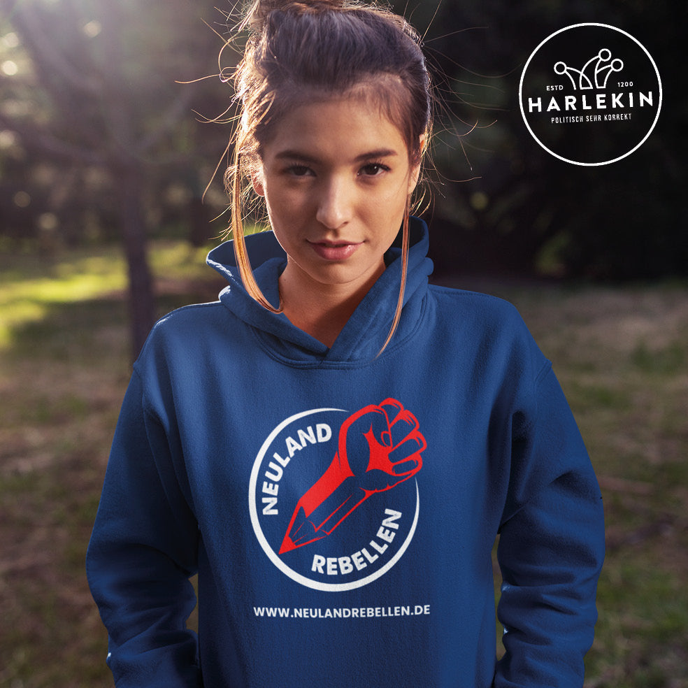 NEULANDREBELLEN HOODIE MÄDELS • LOGO-HARLEKINSHOP