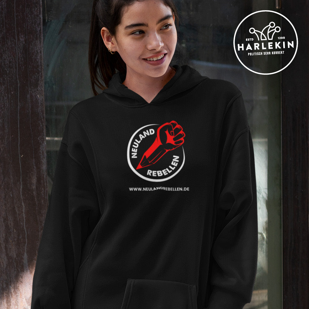 NEULANDREBELLEN HOODIEKLEID MÄDELS • LOGO-HARLEKINSHOP