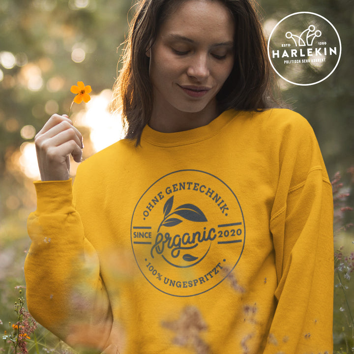 SWEATER MÄDELS • BADGE ORGANIC / 100% UNGESPRITZT - HELL