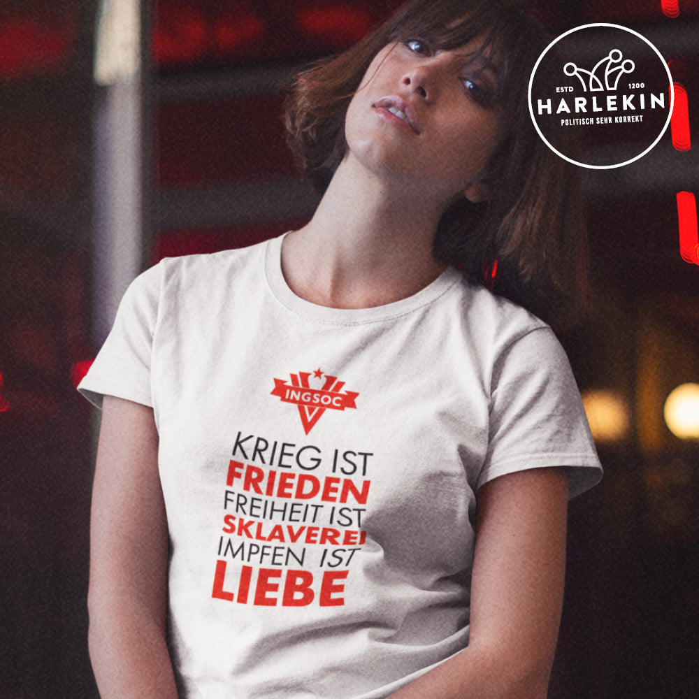 ORGANIC SHIRT MÄDELS • 1984: IMPFEN IST LIEBE-HARLEKINSHOP