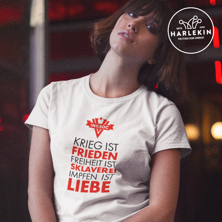 ORGANIC SHIRT MÄDELS • 1984: IMPFEN IST LIEBE-HARLEKINSHOP